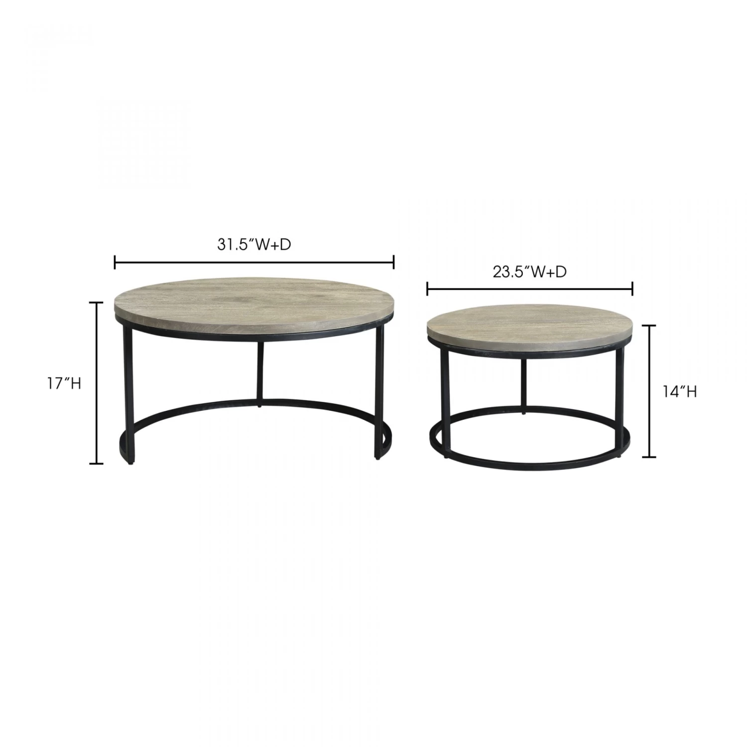 Drey Round Nesting Coffee Table - Set Of 2 8 Drey Round Nesting Coffee Table - Set Of 2 - Image 6