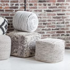 Bohemian Peek Pouf -Chic Furniture Shop Bohemian pouf peek