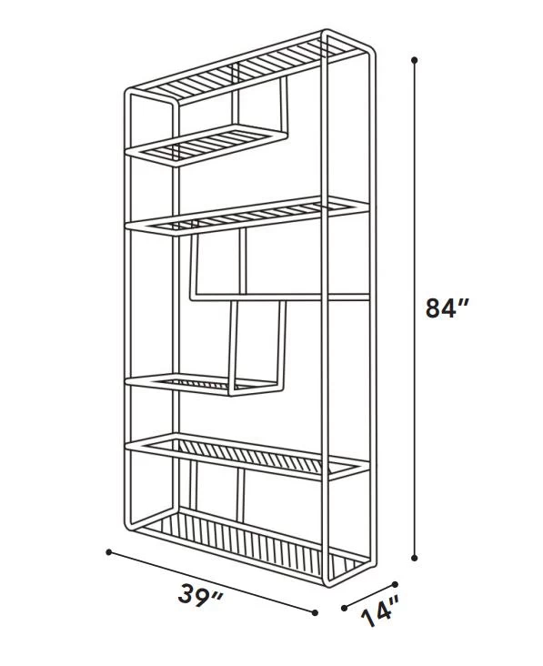 Booker Bookshelf - White 7 Booker Bookshelf - White - Image 5