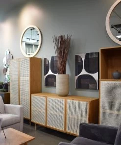 Cane Bookcase With Full Doors - Natural -Chic Furniture Shop CAN020N 5 1800x1800 4081e75a cc14 4635 9b39 17a6944989bd