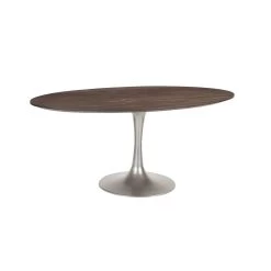 Aspen Oval Dining Table - Silver Base