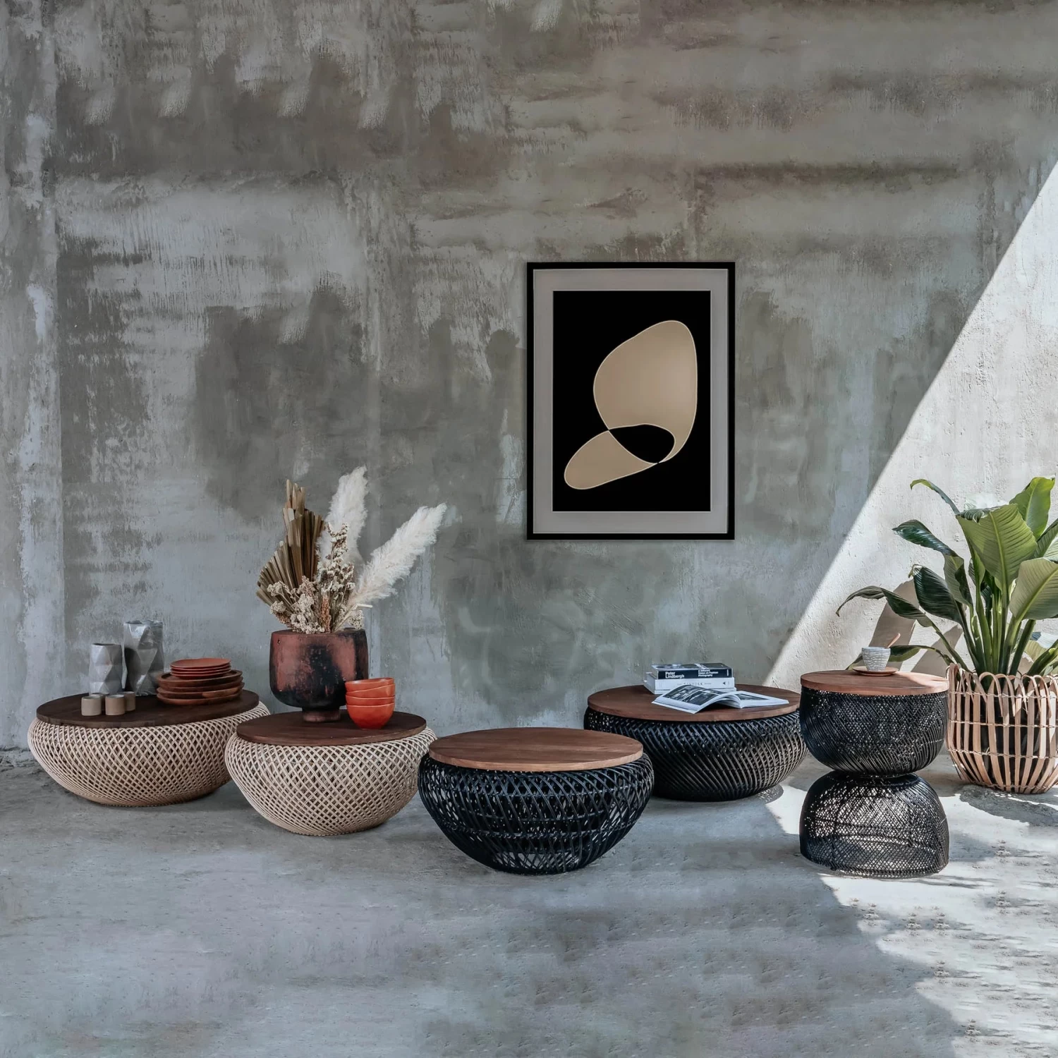 D-Bodhi Wave Side Table - Black 6 D-Bodhi Wave Side Table - Black - Image 4