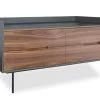 Slater Low Buffet - Walnut -Chic Furniture Shop DRESLATWALNPCBLA