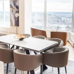 Bridge Carrera Extension Dining Table -Chic Furniture Shop DTABRIDCARRPCBLA 6