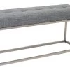Emily Bench - Light Grey -Chic Furniture Shop E50EmilyBench LightGrey