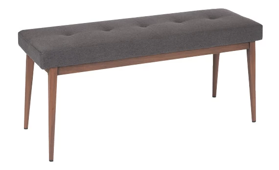 Carrie Bench - Graphite/Dark Walnut 3 Carrie Bench - Graphite/Dark Walnut