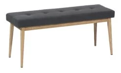 Carrie Bench - Graphite/White Oak