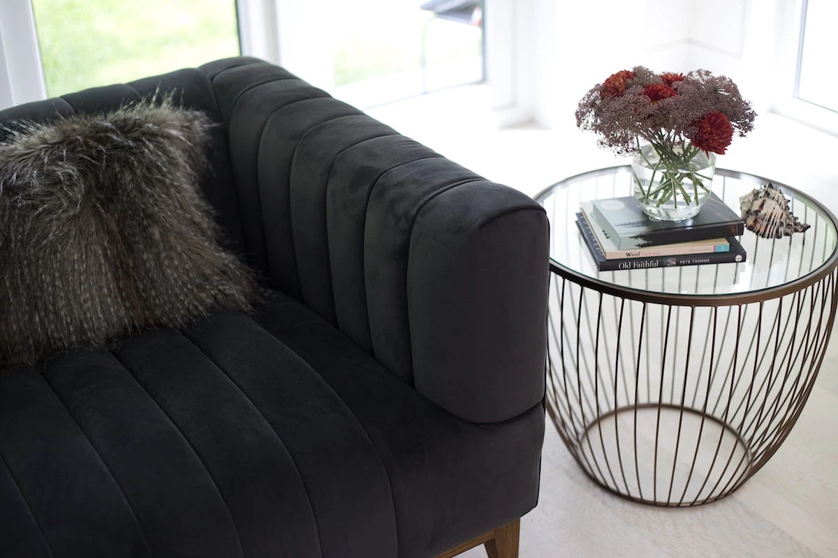 Cyclone Glass New Gold Accent Tables - Set Of 2 4 Cyclone Glass New Gold Accent Tables - Set Of 2 - Image 2