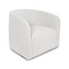 Helen Swivel Chair – Off White Boucle -Chic Furniture Shop Evita Cream 2