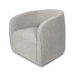 Helen Swivel Chair – Grey Boucle 17 Helen Swivel Chair – Grey Boucle -Chic Furniture Shop Evita Greige 2