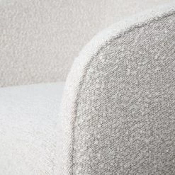 Helen Swivel Chair – Off White Boucle -Chic Furniture Shop Evita Swivel Off White6