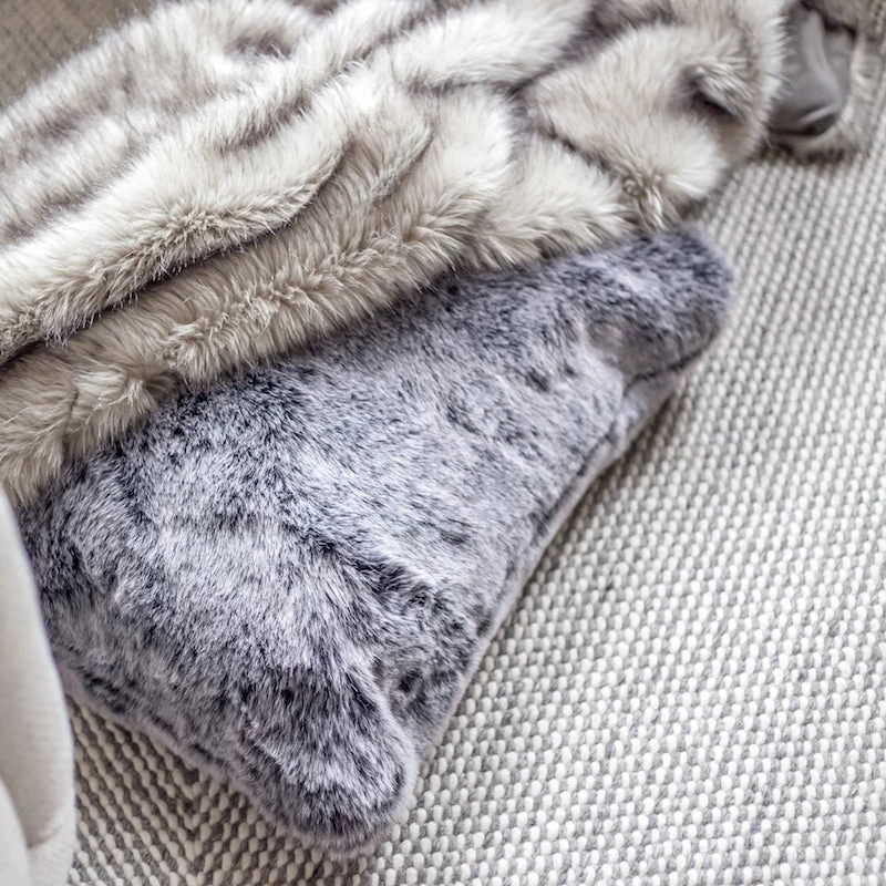 Faux Fur Large Cushion – Sansa 4 Faux Fur Large Cushion – Sansa - Image 2