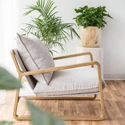 Finn Sling Chair - Taupe Boucle 11 Finn Sling Chair - Taupe Boucle -Chic Furniture Shop FIN 003 LS 2