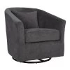 Carmen Swivel Glider Chair - Espresso