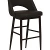 Harry Bar Stool - Black/Matte Black Base -Chic Furniture Shop Henrick Bar Stool Black Matte Black aa0f484a 45b4 461e 8eca 3c21314e6e63