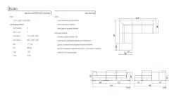 Icon Sectional Sofa - Grey Leatherette -Chic Furniture Shop Icon Sectional Planner 35bc3499 5d62 44ff 906c 1fae06626e42