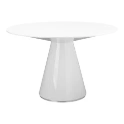 Otago Round Dining Table - White