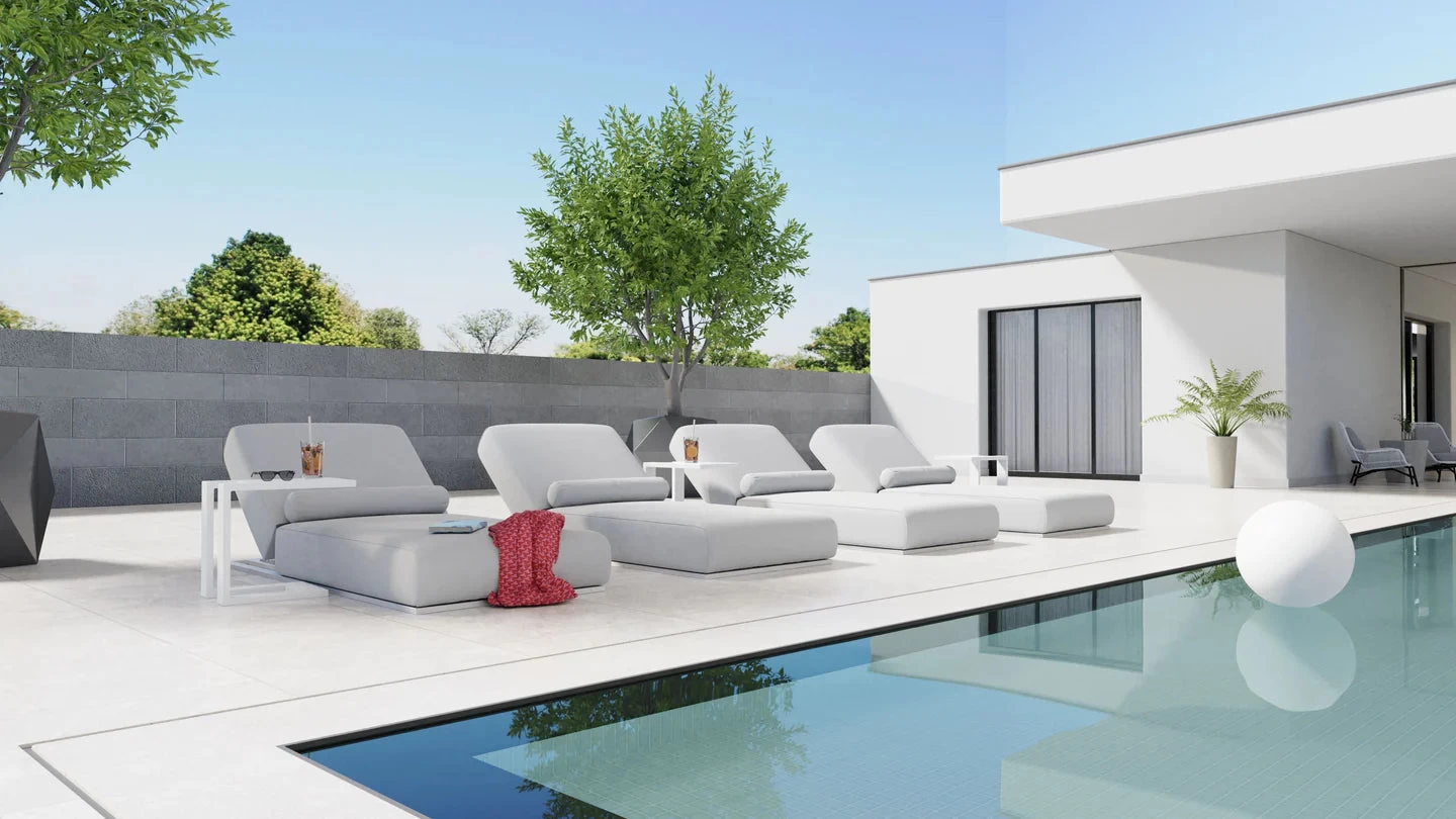 Bondi Lounger Chair - Silver Grey 4 Bondi Lounger Chair - Silver Grey - Image 2