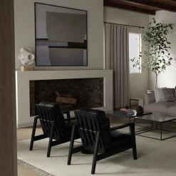 Buckles Lounge Chair - Black -Chic Furniture Shop LCHCRAFMBLABLAC L1 656caf11 ff87 4faf 9116 dc118a0abbe3