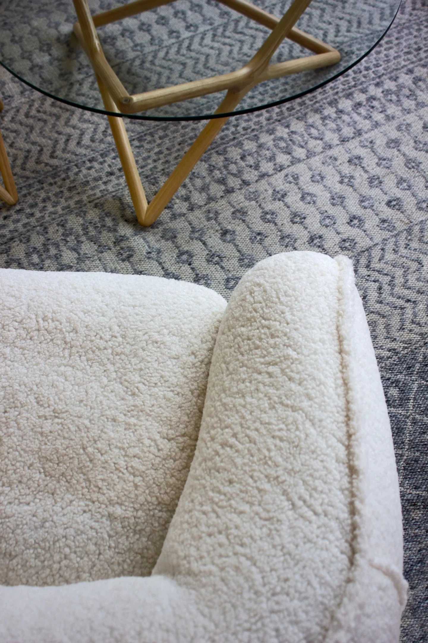 Duffy Swivel Lounge Chair In Teddy Cream Boucle 10 Duffy Swivel Lounge Chair In Teddy Cream Boucle - Image 8