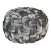 PJ Velvet Pouf - Grey