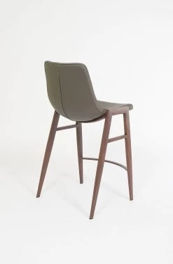 Rocket Bar Stool - Grey With Black Walnut -Chic Furniture Shop Moon stool GREY BW 3 5df5af0a e04a 4827 83c8 fe899ac2f302