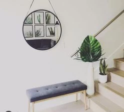 Nova Mirror – Black -Chic Furniture Shop NOV 001stephanie hilton design nova mirror 600x542 1