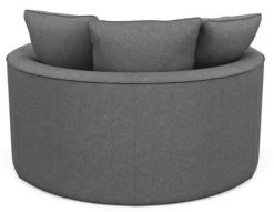 Robson Chair In Tony Charcoal - Custom Made -Chic Furniture Shop NestChair TonyCharcoalCOZYback