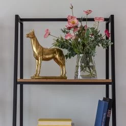 Prince Wood Bookshelf- Black Frame -Chic Furniture Shop PRI 003 LS 3