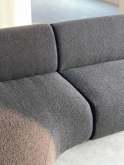 Moritz Sectional 3-Piece Chaise Facing Left In Licorice Boucle -Chic Furniture Shop SELMORILICO2PCS 4