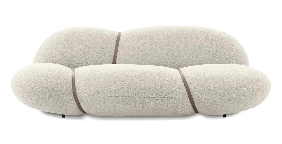 Cumulus Fabric Sofa In Teddy Cream 3 Cumulus Fabric Sofa In Teddy Cream