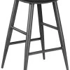 Jojo Bar Stool - Black PU/Matte Black -Chic Furniture Shop Sheila Bar Stool Black