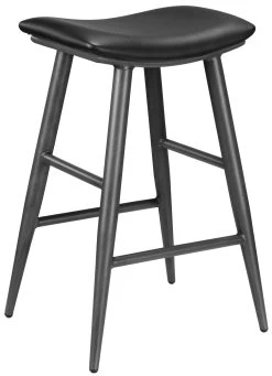Jojo Bar Stool - Black PU/Matte Black