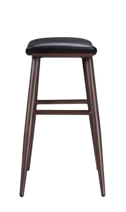 Jojo Counter Stool - Black PU/Dark Walnut 7 Jojo Counter Stool - Black PU/Dark Walnut -Chic Furniture Shop Sheila Stool Black PU Black Walnut Side