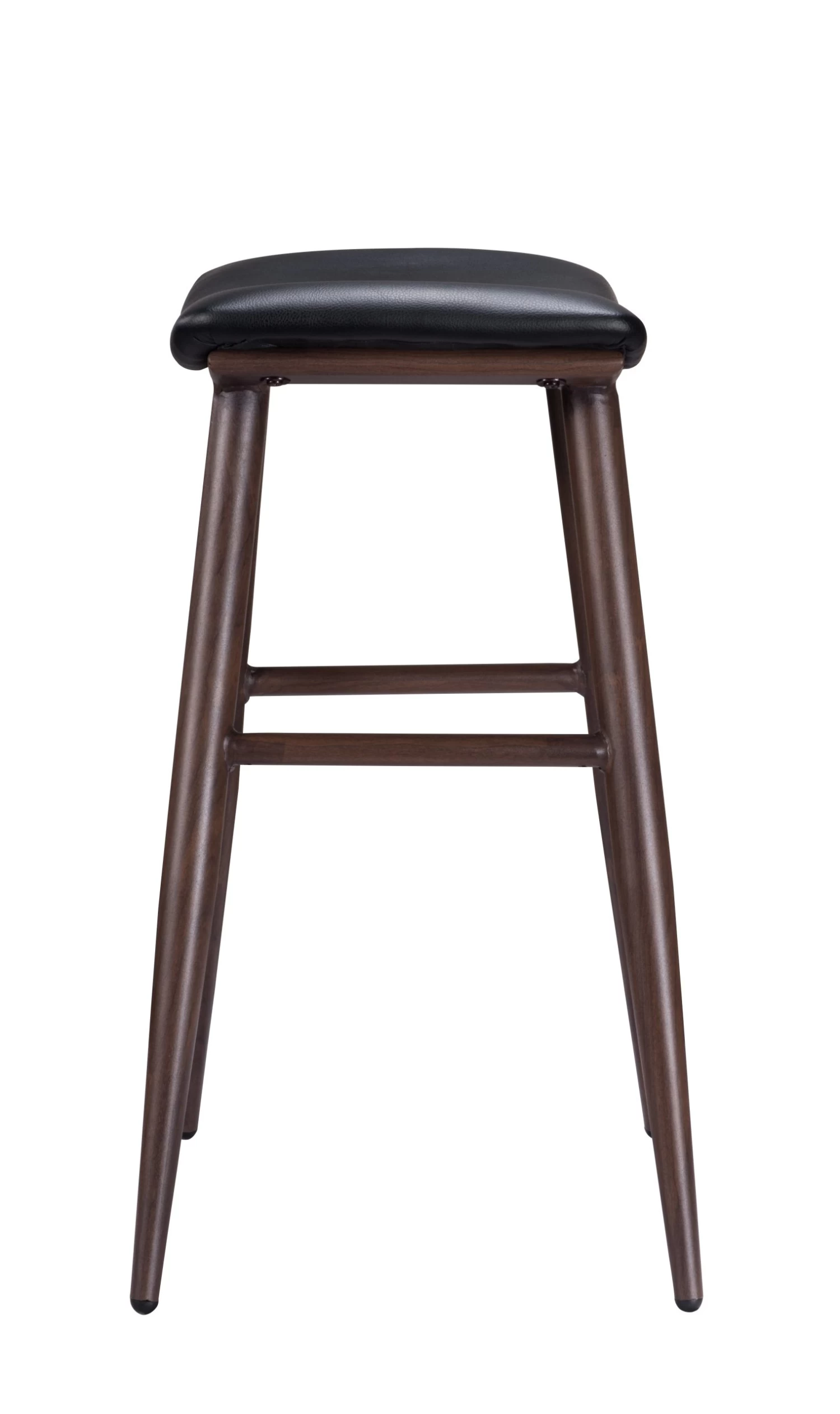 Jojo Counter Stool - Black PU/Dark Walnut 5 Jojo Counter Stool - Black PU/Dark Walnut - Image 3