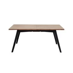 Viva Extension Dining Table - Sundried Wheat - Matte Black