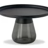 Duverre Coffee Table - Black/Smoke Grey