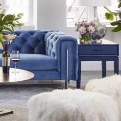 Lamb Fur Pouf - Natural -Chic Furniture Shop XU 1009 24 30 1920x1920 1