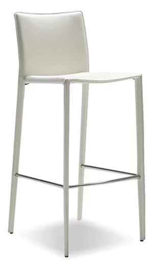 Zak Bar Stool - White 3 Zak Bar Stool - White