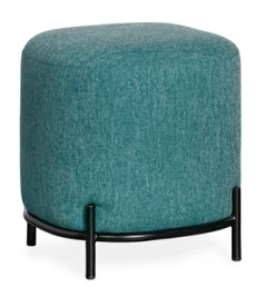 Pender Pin Leg Upholstered Stool - Blue