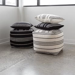 Barcelona Pouf – Black Stripe 12 Barcelona Pouf – Black Stripe -Chic Furniture Shop bar 003 005 ls 1