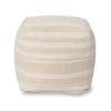 Barcelona Stripe Pouf – Natural -Chic Furniture Shop bar 007 wb