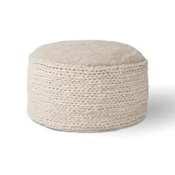 Bohemian Braid Large Pouf