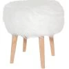 Bohemian Faux Fur Stool -Chic Furniture Shop bohemian faux fur stool 1