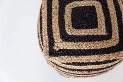 Bohemian Jute Pouf -Chic Furniture Shop bohemian pouf jute 2