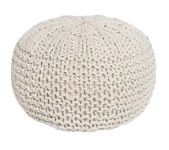 Bohemian Knit Pouf