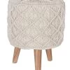 Bohemian Vintage Macrame Stool -Chic Furniture Shop bohemian vintage macrame stool 1 1