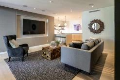 Natura Flow Coffee Table -Chic Furniture Shop braided rug