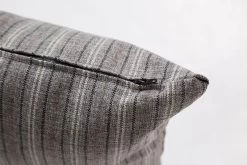 Breathe 22″ Square Feather Cushion – Grey Stripe -Chic Furniture Shop bre 005 3
