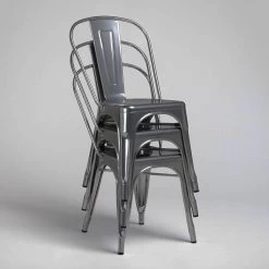 Gunmetal Rochelle Chair 17 Gunmetal Rochelle Chair -Chic Furniture Shop brushed lix chair